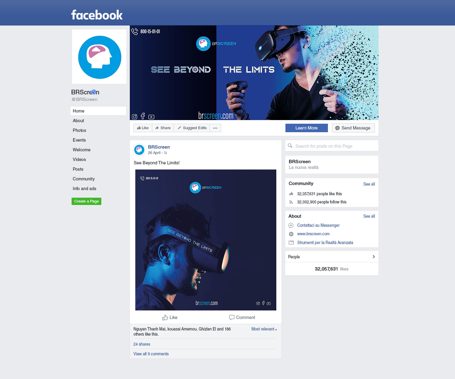 BRScreen Facebook